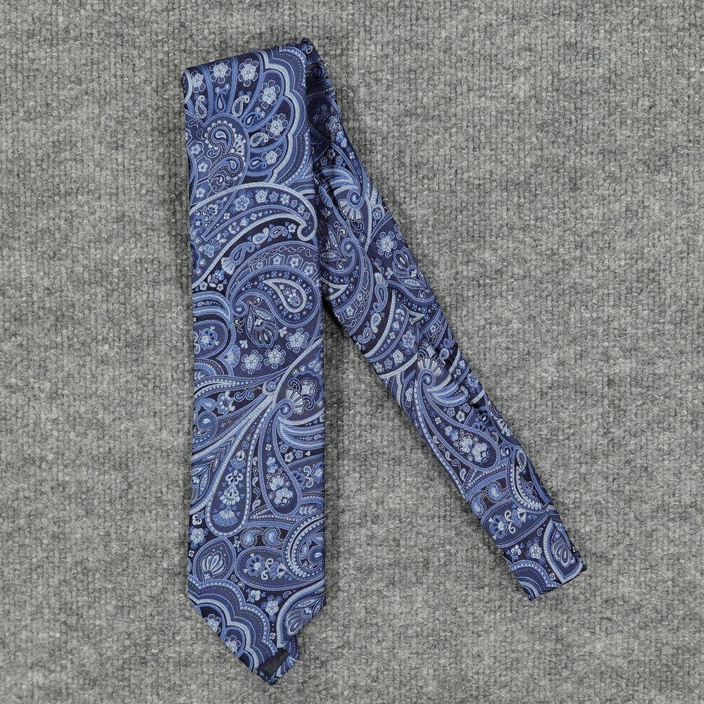 Stafford Tie Mens Blue Paisley Classic Polyester Formal Business‎ Necktie